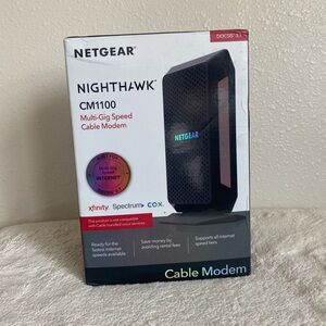 NETGEAR Nighthawk CM1100 Black Cable Modem